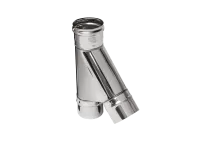 тройник феррум угол 135°, нержавеющий (430/0,5мм), ф200, по воде #