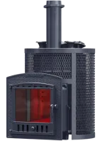 печь для бани gfs авангард ураган 25п2с зкн круглая чугунная