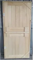 дверь деревянная, глухая, осина сорт в, 2 петли 170*70 см, банный перец