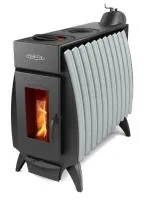 печь отопительно-варочная тмф огонь-батарея 11 дровяная антрацит-серый металлик