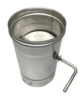 заслонка craft (шибер поворотный) нержавеющая (316/0,8мм) ф130 #