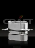 площадка craft монтажная овальная нержавеющая (316/0,8) ф100*200 #