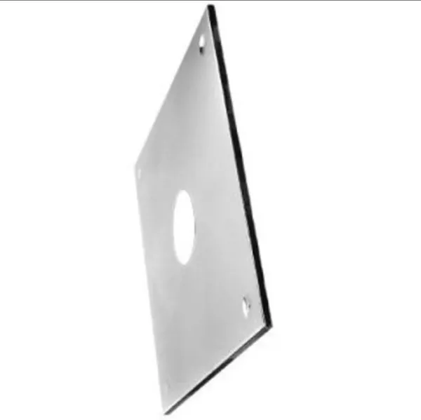 разделка феррум потолочная декоративная нерж. (430/0,5 мм) 480*480 с отв. ф220, в пленке #